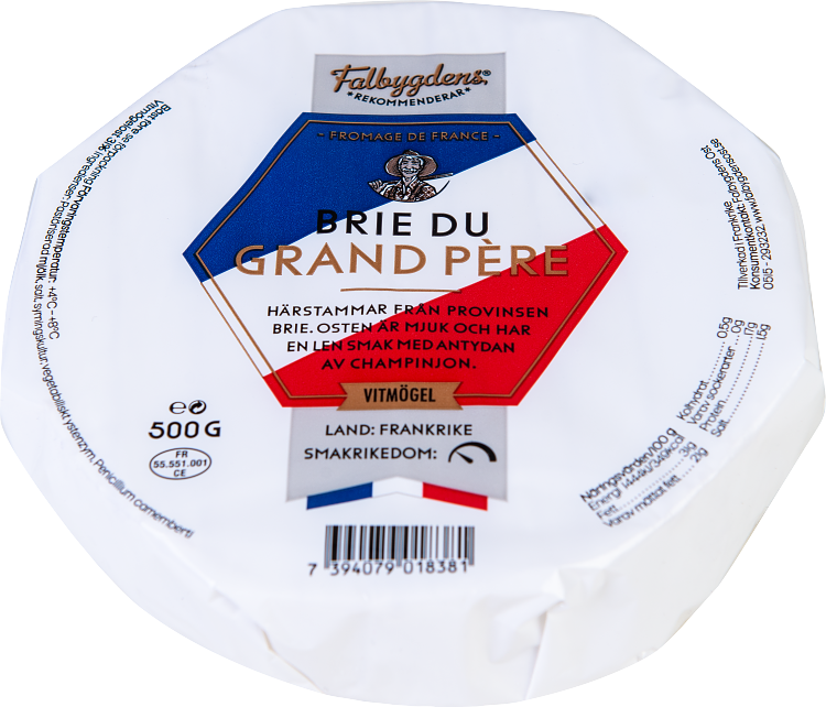 Falbygdens Rekommenderar Brie du grand père vitmögelost