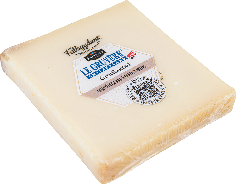 Falbygdens Rekommenderar Gruyère grottlagrad opast hårdost