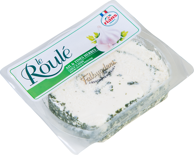 Falbygdens Rekommenderar Le roulé vitlök örter färskost