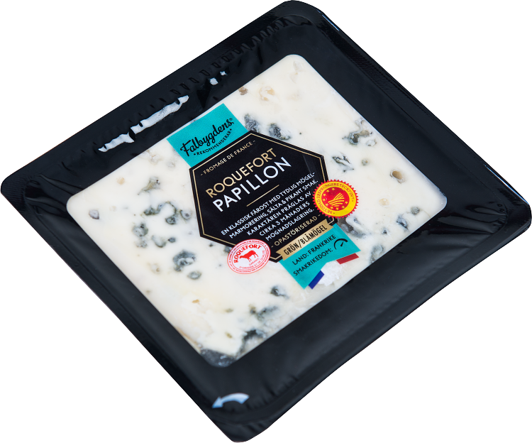 Falbygdens Rekommenderar Roquefort Papillon opas blåmögelost