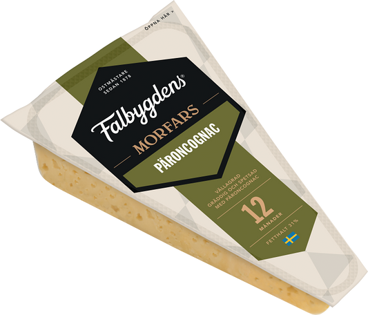Falbygdens Morfars Päroncognac 12 mån hårdost