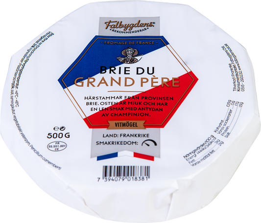 Falbygdens Rekommenderar Brie du grand père vitmögelost
