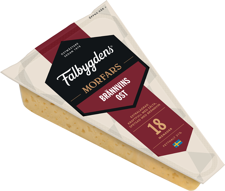 Falbygdens Morfars Brännvinsost lagrad 18 mån