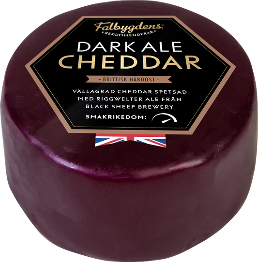 Falbygdens Rekommenderar Cheddarpuck dark ale hårdost