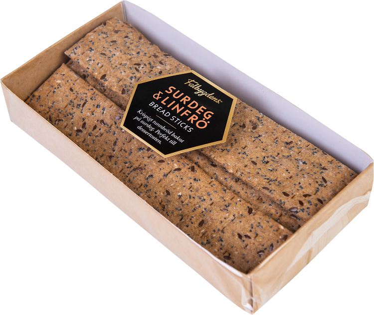 Falbygdens Bread sticks surdeg och linfrö