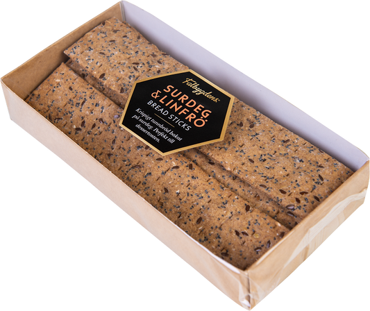 Falbygdens Bread sticks surdeg och linfrö